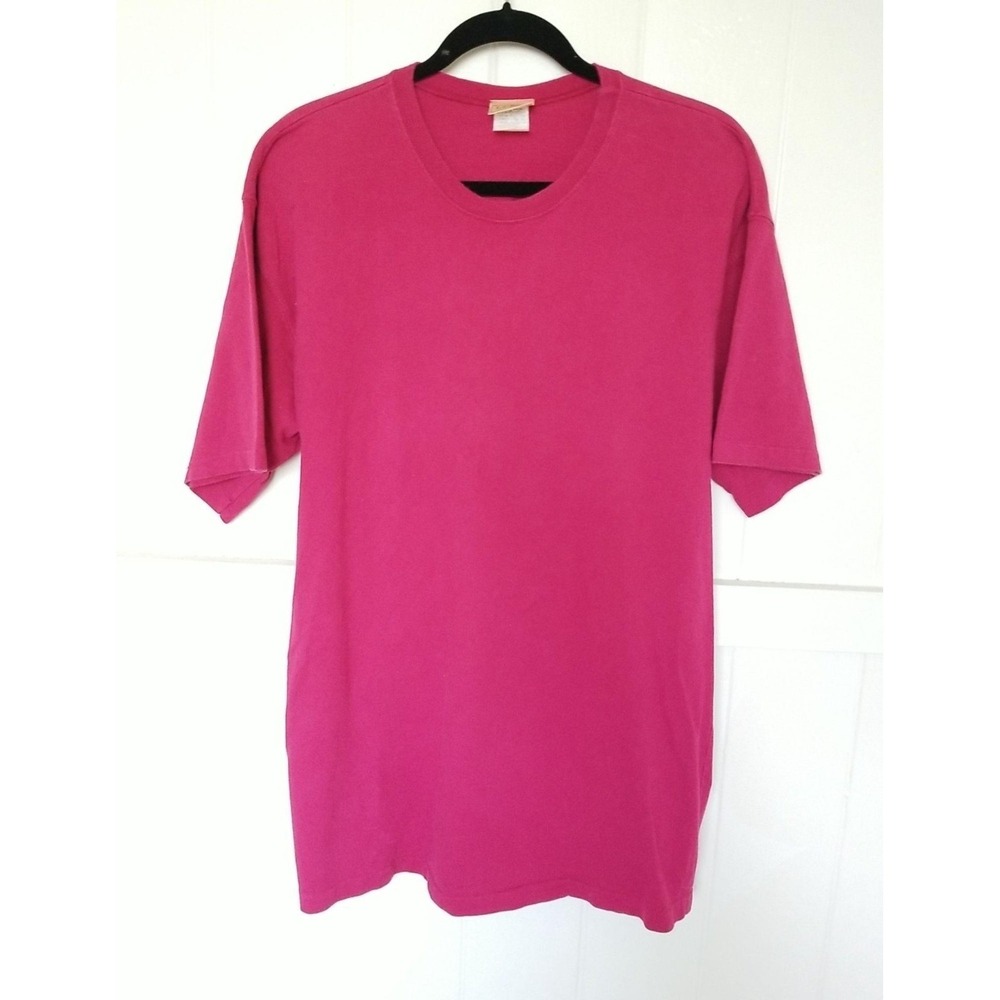 Vintage LL Bean T-Shirt Made in USA Single-Stitch Mens L Red Cotton Short Sleeve